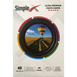 SIMPLEX 100 Adet 10x15 Photo Paper Parlak Glossy 270gsm Fotoğraf Kağıdı