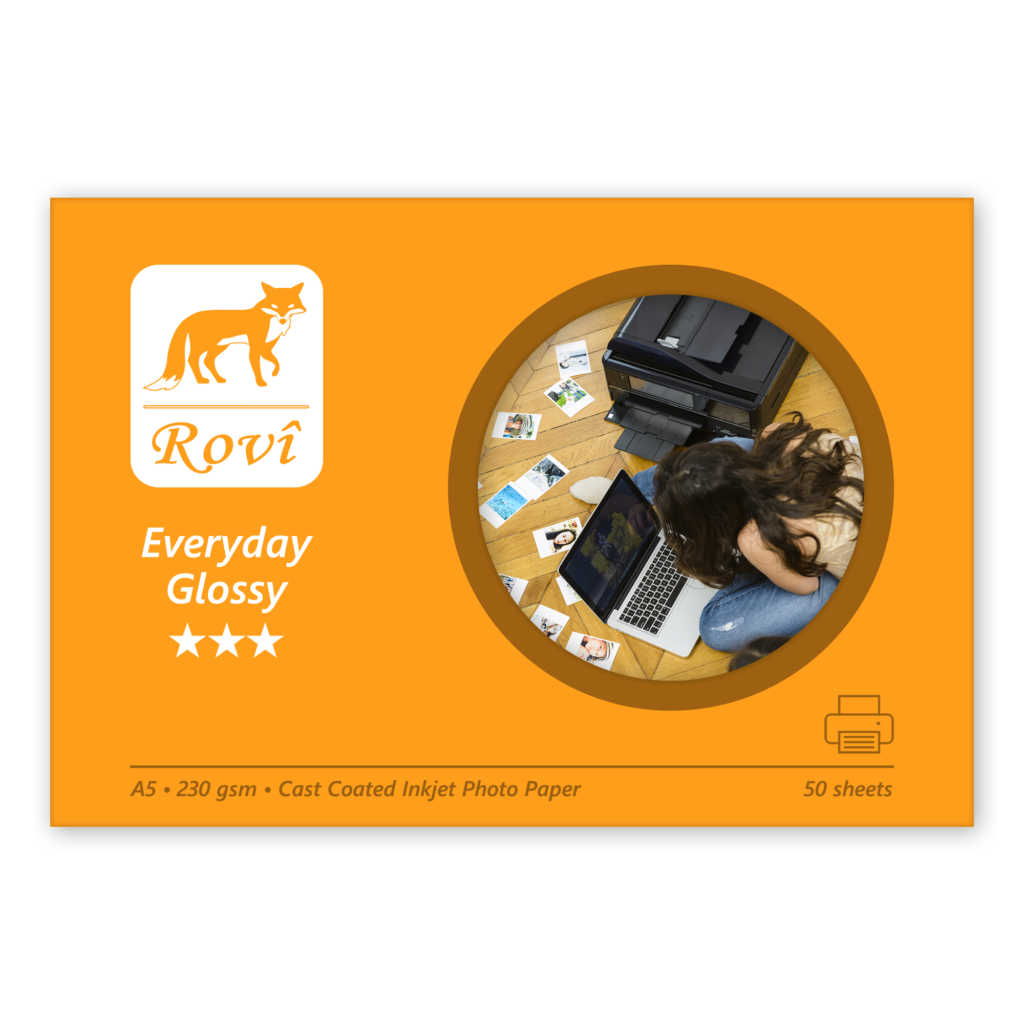 Everyday Parlak Fotoğraf Kağıdı 230gsm 50yp A5
