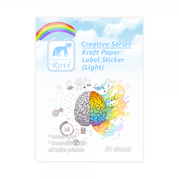 Creative Kraft Etiket - Açık Renk - 20 yp - A3
