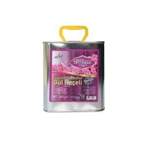 Kırmızı Renkli Teneke Gül Reçeli 1800 gr - Isparta